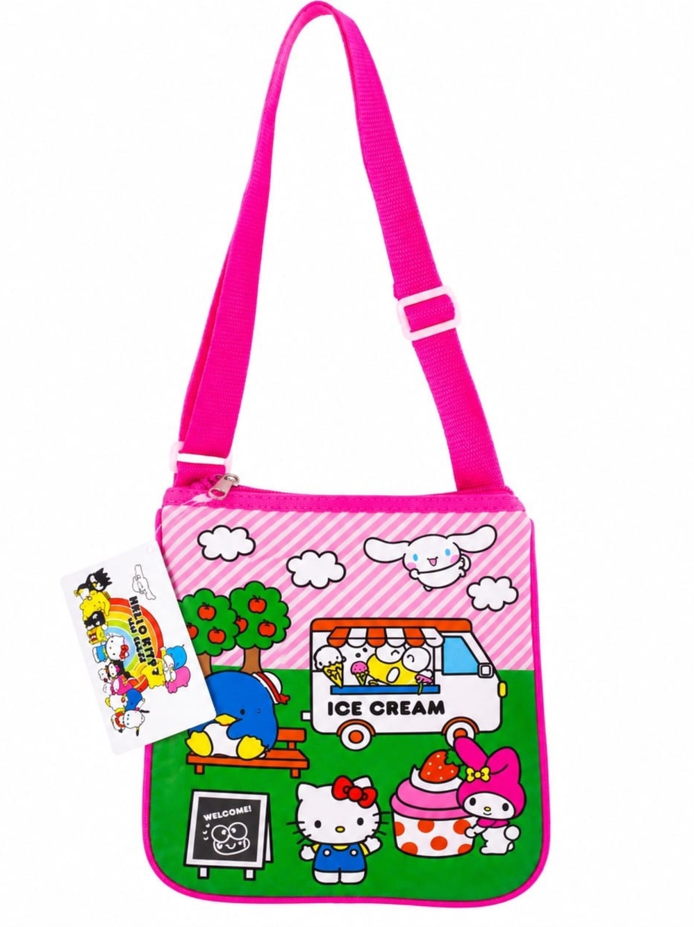 Hello Kitty Pink & Green Kids Ice Cream Crossbody Bag